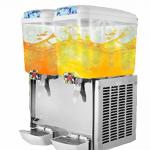 Commercial Cold Beverage Dispenser / Fruit Juice Dispenser Machine Double Head for sale