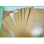 300G + 15G PE Coating Paperboard Food Brown Kraft Paper Sheets For Food Boats for sale