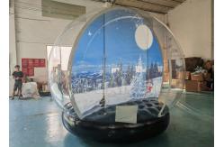 China Customized Clear Inflatable Snow Globes Giant Outdoor Blow Up Snow Globe supplier