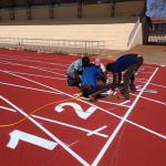 All Weather Sport Flooring Sandwich System Running Track IAAF Certified for sale