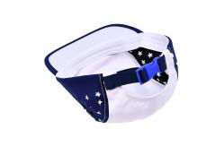 China Customized Eyelets 5 Panel Camp Hat Flat Brim Waterproof Nylon Camper Cap supplier