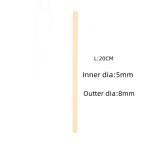 Reusable Smoothie Straws Individually Wrapped Organic Bamboo Straws 20CM for sale