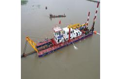 China 12 Inch Model Powerful Mud Dredging Boat For River Dredging Work supplier