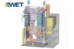 China Single Drum Biomass Fired Hot Water Boiler , 20t / H Circulating Fluidized Bed Boiler supplier