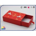 Matchbox Style Paper Boxes Drawer Paper Box EVA Foam Tray Insert With Ribborn for sale