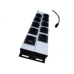 10 Way European Power Strip Multi Outlet AC Power Distribution With Aluminum Housing for sale