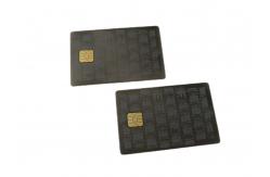 China Metal IC Chip Visiting Card Electroplated Anti Black Silver Etching supplier