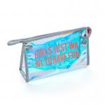 Waterproof Portable Toiletry Travel TPU Holographic Cosmetic Bag for sale