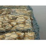 60x80mm Stone Cage Wire Mesh Low Carbon Steel Riverbed Stabilization Gabion Pad for sale