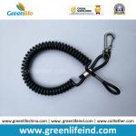 Elastic Spiral Construction Field Stopdrop Tooling Coil Lanyard Cable w/ Press-in Hook for sale