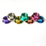 DIN6923 Titanium Hexagon Nut With Flange Industry And Automobile Motorcycle for sale