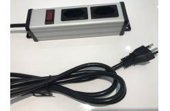 China 2 Way Brazil Multi Socket Extension Cord With Switch supplier