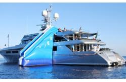 China Inflatable Water Floating Yacht Slide, Inflatable Water Sliding Sports supplier