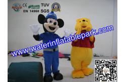 China Plush Advertising Mascot Costume , Mickey And Winnie Mascot supplier