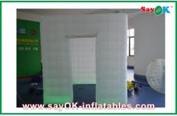 China 2.6m Height White Strong Oxford Cloth Photo booth With LED Light supplier