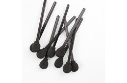 China Lint Free Round Black Sponge Foam Tip Swab For Car Cleaning supplier