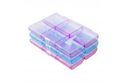 China Clear Plastic Storage Boxes With Adjustable Compartments 6 Lid supplier