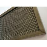 Frame Design Metal Architectural Wire Mesh Screen With Antique Copper for sale