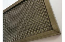 China Frame Design Metal Architectural Wire Mesh Screen With Antique Copper supplier