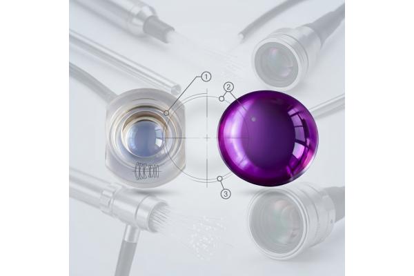 UV IR Broadband Coated Endoscope Lens Spectral Medical Imaging Fused Silica