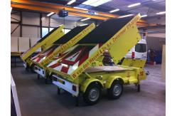 China Programmable P16 VMS Trailer Signs Boards Traffic Control Display supplier