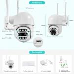 Practical Indoor Video Surveillance Camera , CMOS Two Way Audio CCTV Camera