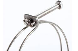 China 11mm 14mm Jointech Double Wire Single Ear Stepless Hose Clamps supplier