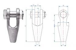 China 38mm Wire Rope End Stop With Cotter Pin , Open Spelter Socket supplier