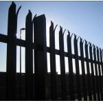 Assembled 2.4 M High Palisade Security Fence / Galvanized Steel Palisade Fencing