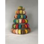 Stackable Plastic Macaron Packaging Christmas Tree 6 Tier Macaron Stand for sale