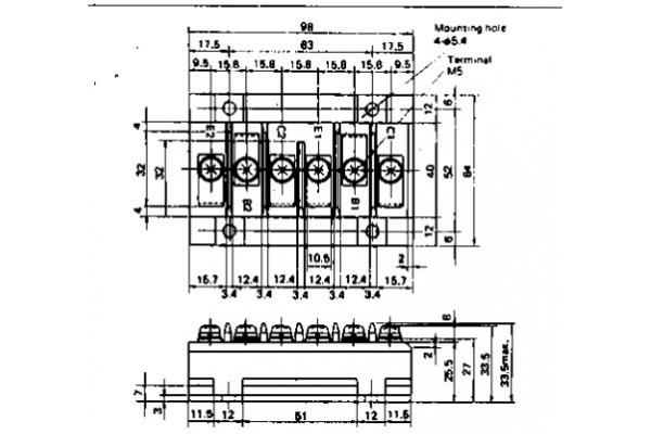 EVM31-050 BIPOLAR TRANSISTOR MODULES Rating and Specifications FUJITSU IGBT Power Module