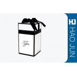 Custom Cardboard Candle Boxes With Ribbon Handle , Hot - Stamping / Matt Surface for sale