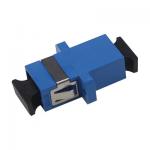 SC UPC SX Fiber Optic Adapter / Coupler With Flange for sale