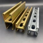 Metal Steel Custom Length 41X82 Yellow Zinc Slotted Double Strut Channel for sale