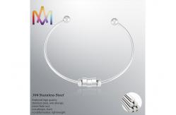 China Removable Wired Cuff Womens Engraved Bracelets 7g supplier