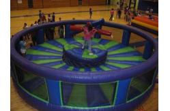 China Amusing Inflatable Gladiator Game Amusement Park For Adult Match supplier