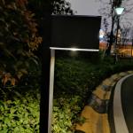 10W Solar Powered Motion Activated Light 500 Lumens Super Bright Solar Lamp Post for sale