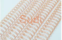China Electroplated Rose Gold 1/2 Twin Loop Binding Wire supplier