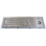 Dust - Proof Rugged stainless steel dot braille keyboard with optical trackball