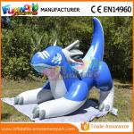 Blue Inflatable Cartoon Characters Advertising Inflatable Sea Dragon Shape for sale