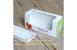 China Gift 350g White Display Paper Box For Chocolate Packaging With Window supplier