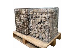 China Galvanized 4mm 4.5mm Gabion Mesh 2m X 1m X 1m 2x1x0.5m supplier