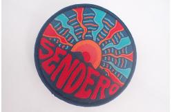 China Heat Press Custom Badge Embroidery Iron On Patch Applique For Clothing supplier