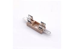 China PTF-10 PCB Mounted 5*20mm Glass Ceramic Fuse Holder Without Cover supplier