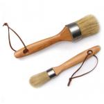 2PCS Chalk Paint Wax Brush Plated Ferrule  For Furniture for sale