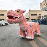 Life Size Realistic Dinosaur Electric Scooter , Kids Animatronic Dinosaur Ride for sale