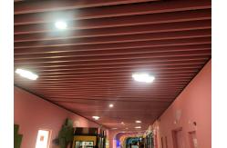 China 300x300x3000mm U Baffle Ceiling Thickness 0.5mm Customized Size supplier
