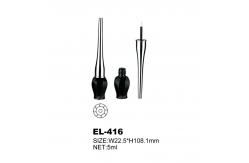 China Customized Empty Eyeliner Bottle With Screw Cap Brush Tip Applicator supplier