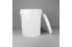 China Custom Logo Plastic Paint Buckets 18L With Handle supplier