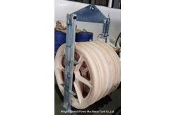 China 660mm Large Diameter Nylon Sheaves Bundled Pulley Conductor Pulley Stringing Block supplier